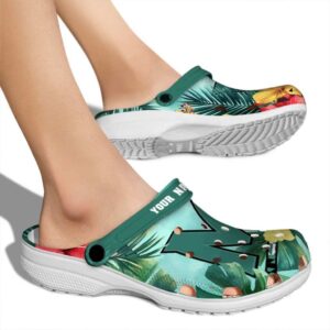 customized maryland terrapins tropical vibes clog fashion forward