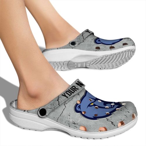 customized memphis grizzlies cracked texture clog fashion forward