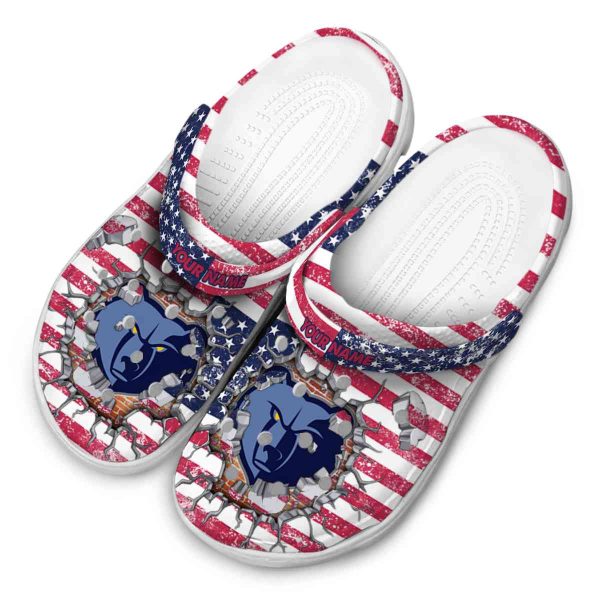 customized memphis grizzlies freedom splinter clog latest model