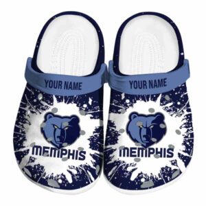 customized memphis grizzlies splash art clog best selling
