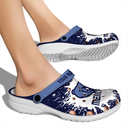 customized memphis grizzlies splash art clog fashion forward