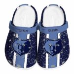 customized memphis grizzlies vertical stripes clog best selling
