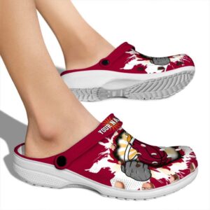 customized miami heat gripping hand clog fashion forward