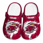 customized miami heat splash motif background clog best selling