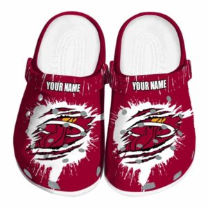 customized miami heat splash motif background clog best selling