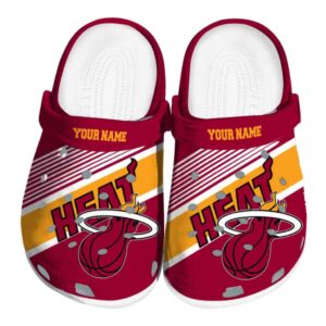 customized miami heat vibrant dual tone clog best selling