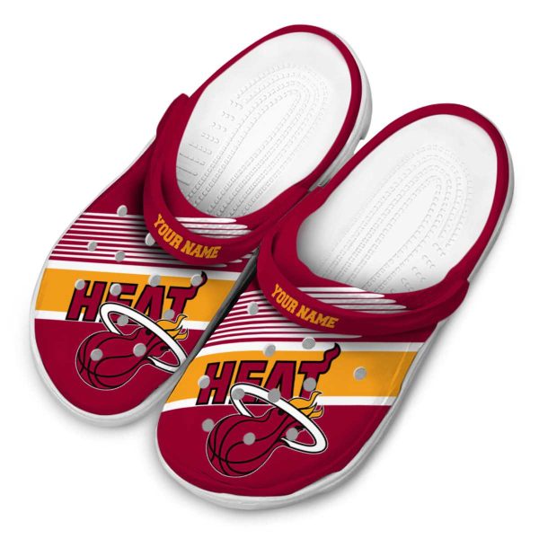 customized miami heat vibrant dual tone clog latest model