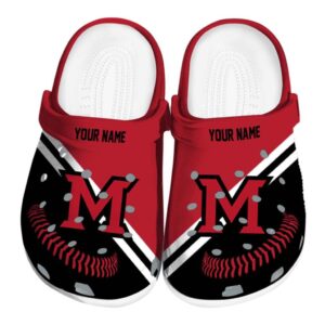 customized miami redhawks baseball motif clog best selling