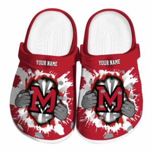customized miami redhawks gripping hand clog best selling