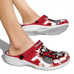customized miami redhawks gripping hand clog fashion forward