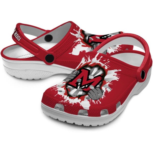 customized miami redhawks gripping hand clog high quality