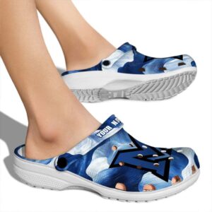 customized miami redhawks ocean waves clog fashion forward