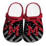 customized miami redhawks star spangled graphic clog best selling