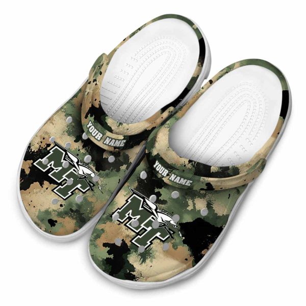 customized middle tennessee blue raiders camouflage craze clog latest model