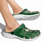 customized milwaukee bucks contrasting stripes clog best selling