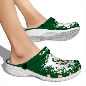 customized milwaukee bucks splatter background clog fashion forward