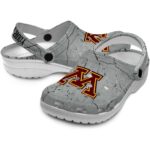 customized minnesota golden gophers cracked texture clog best selling