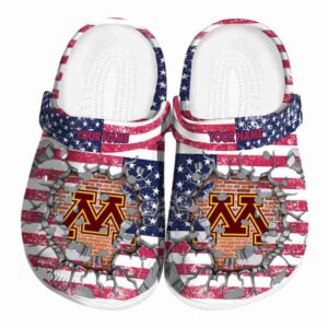 customized minnesota golden gophers freedom splinter clog best selling