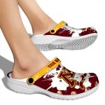 customized minnesota golden gophers splatter pattern clog best selling