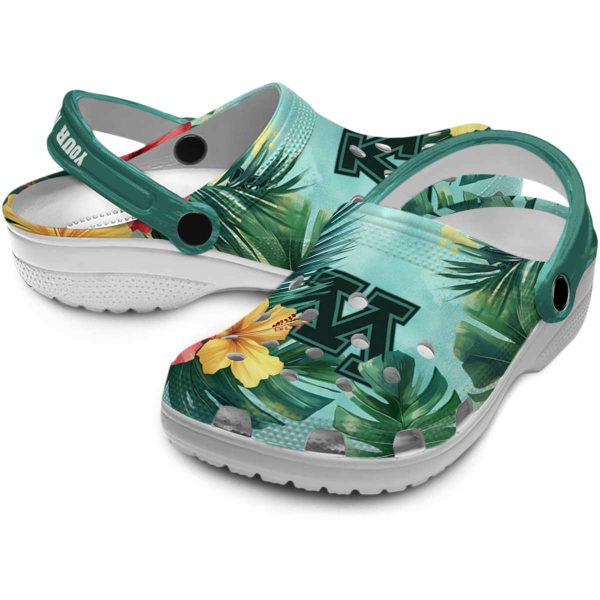 customized minnesota golden gophers tropical vibes clog high quality