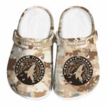 customized minnesota timberwolves desert camo clog best selling