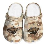 customized minnesota wild desert camo clog best selling