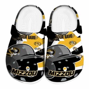 customized missouri tigers baseball helmet clog best selling