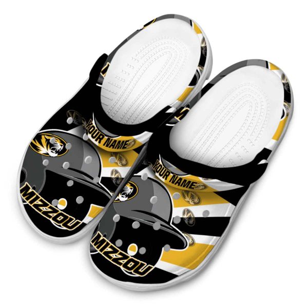 customized missouri tigers baseball helmet clog latest model