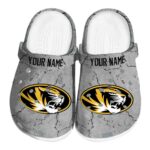 customized missouri tigers cracked texture clog best selling