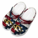 customized missouri tigers patriotic stripes clog best selling