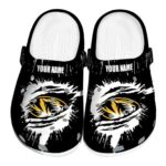 customized missouri tigers splash motif background clog best selling