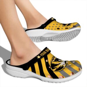customized missouri tigers star spangled graphic clog fashion forward
