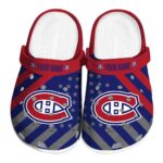 customized montreal canadiens star spangled graphic clog best selling