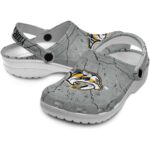 customized nashville predators cracked texture clog best selling