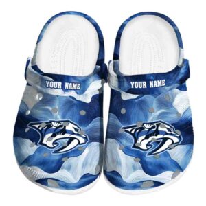 customized nashville predators ocean waves clog best selling
