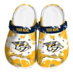 customized nashville predators splatter pattern clog best selling