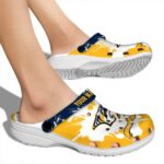 customized nashville predators splatter pattern clog best selling