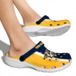 customized nashville predators vertical stripes clog best selling