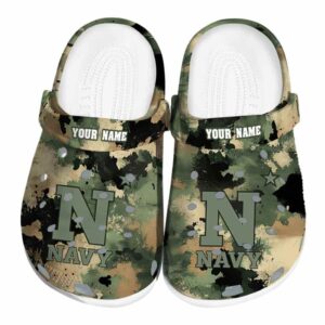 customized navy midshipmen camouflage craze clog best selling