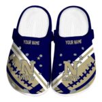 customized navy midshipmen football motif clog best selling