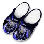 customized navy midshipmen gothic skull clog best selling