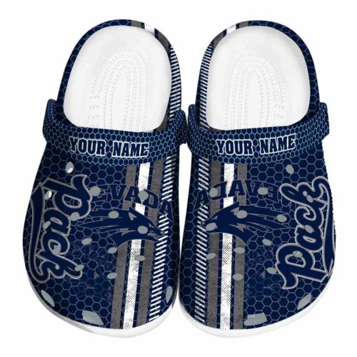 customized nevada wolf pack contrasting stripes clog best selling