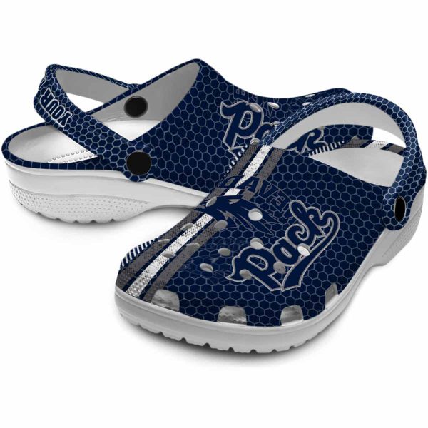 customized nevada wolf pack contrasting stripes clog high quality