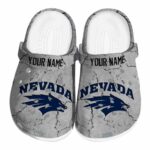 customized nevada wolf pack cracked texture clog best selling
