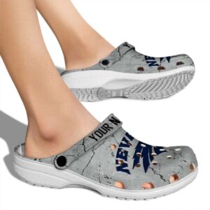 customized nevada wolf pack cracked texture clog fashion forward