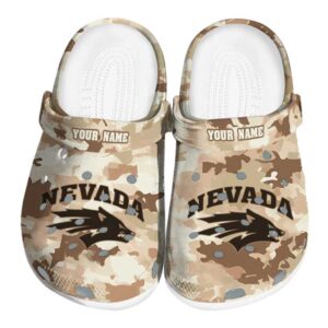 customized nevada wolf pack desert camo clog best selling