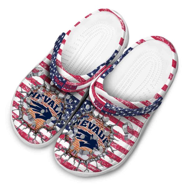 customized nevada wolf pack freedom splinter clog latest model