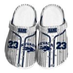 customized nevada wolf pack pinstripe pattern clog best selling