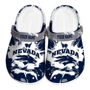 customized nevada wolf pack splatter pattern clog best selling