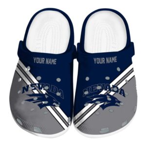 customized nevada wolf pack striped accents clog best selling
